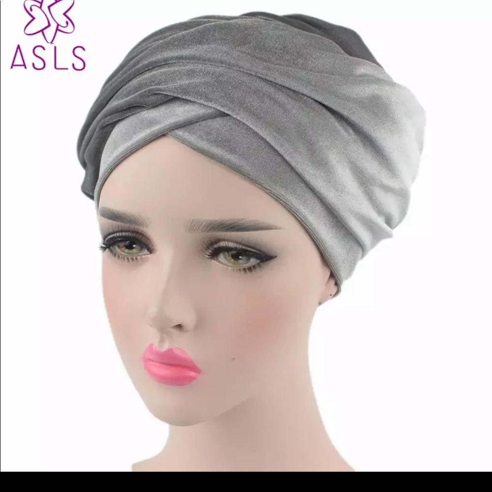 Grey Turban Wrap, Red Turban and Green Turban